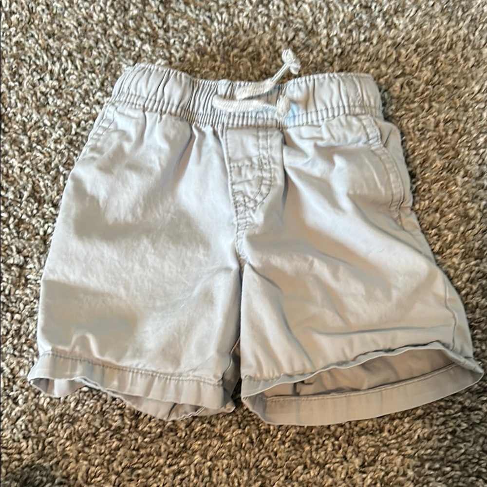 Toddler boy pull on gray shorts size 2T